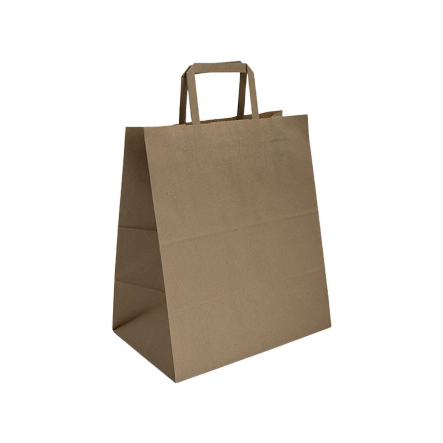 TORBA PAP. SZARA /UCHWYT PŁASKI/ 260X170X300 70 GR A 250 BN